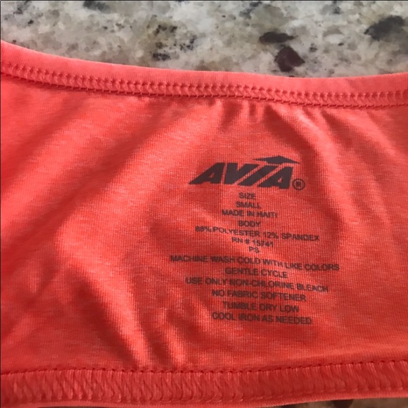 NWT AVIA ORANGE WORK OUT  TOP - Picture 7 of 12